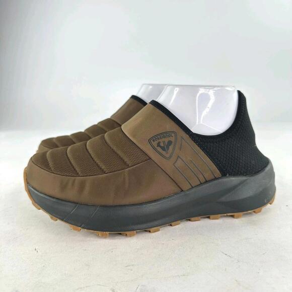 Rossignol Rossi Chalet Trainers Shoes US 7 Womens Brown Puffer Slip-On Slippers - Picture 1 of 14